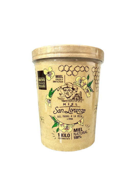 Frasco de miel cruda sin filtrar – origen chileno
